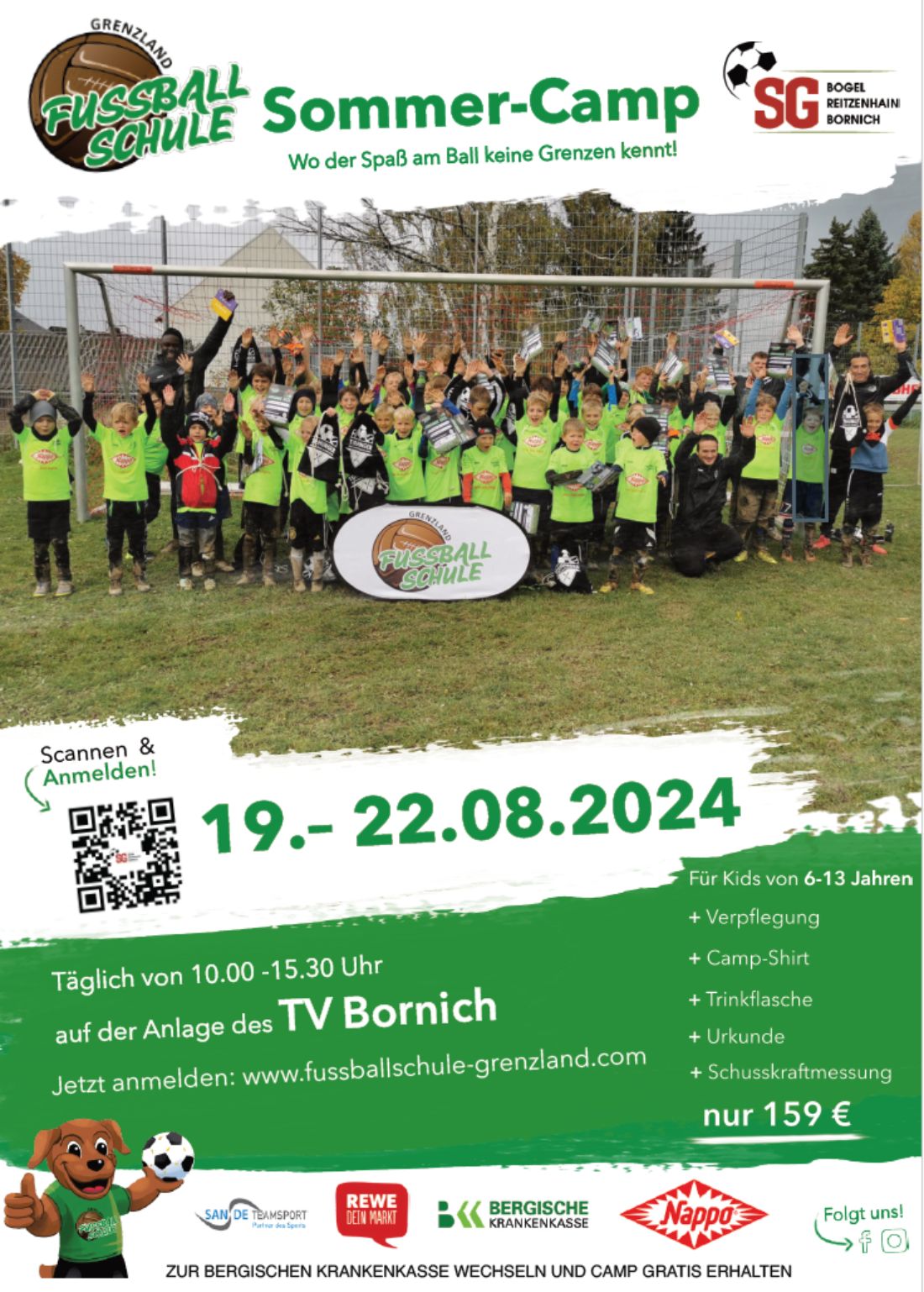 Jugendfussballcamp in Bornich 19.-22.08.24