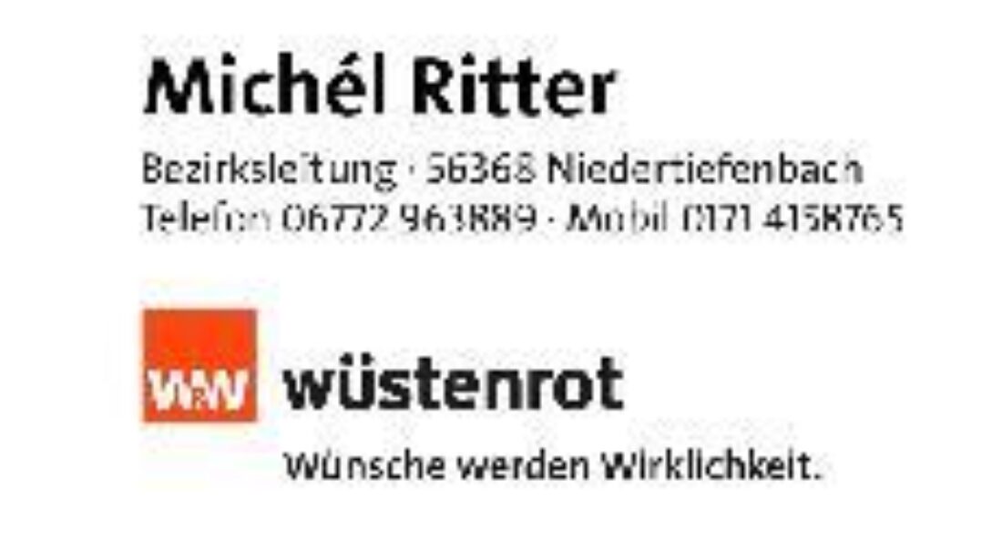Wüstenrot Michel Ritter unterstützt den SV Bogel