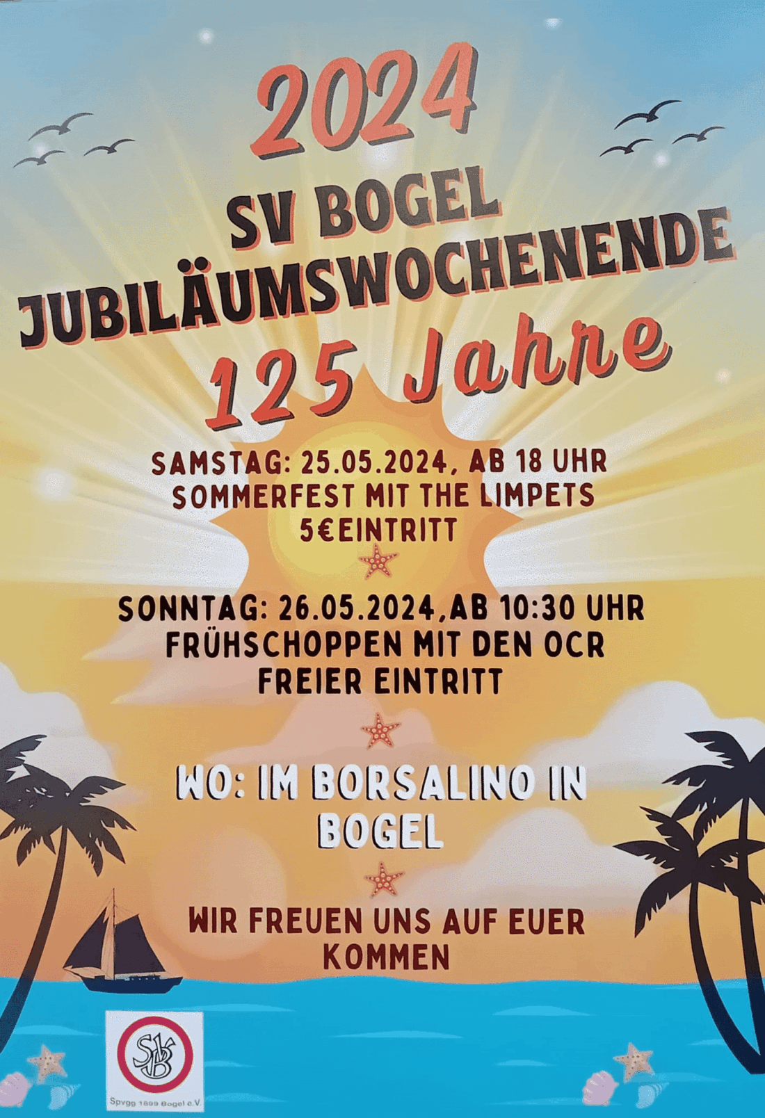 Jubiläumswochenende - 125 Jahre SV Bogel