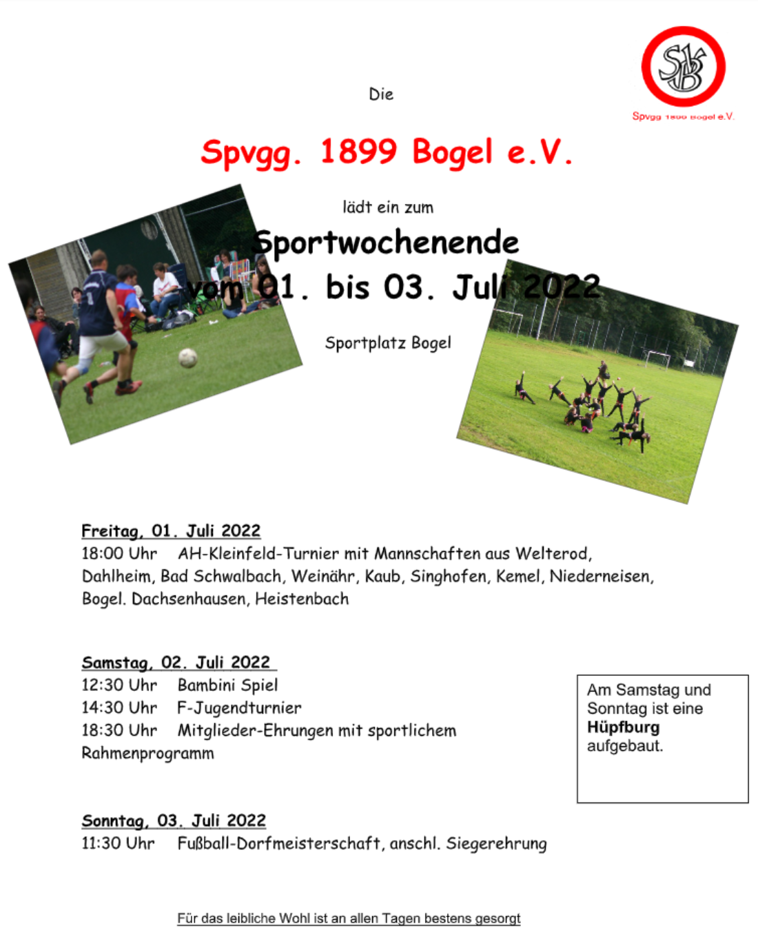 Sportwoche vom 01.-03.07.2022